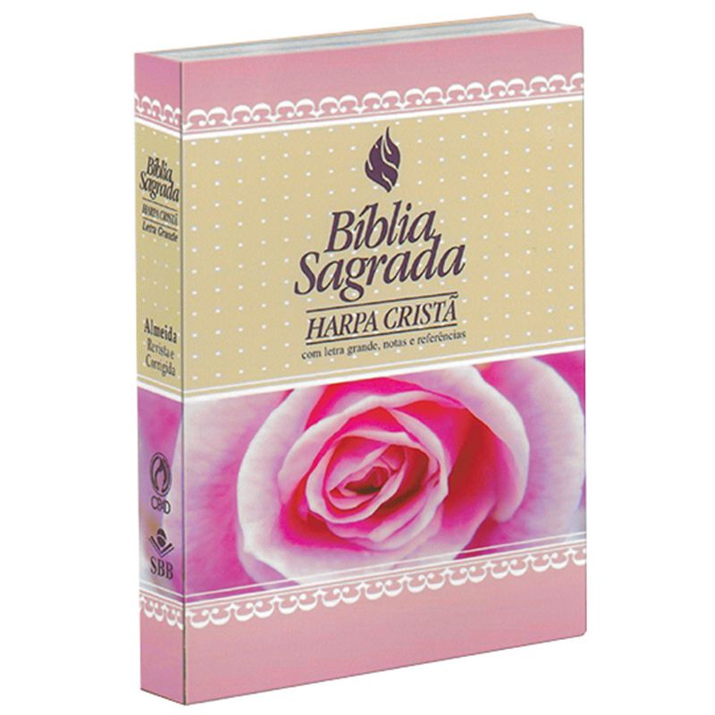 Biblia-Sagrada-Harpa-Crista-Feminina-Rosas