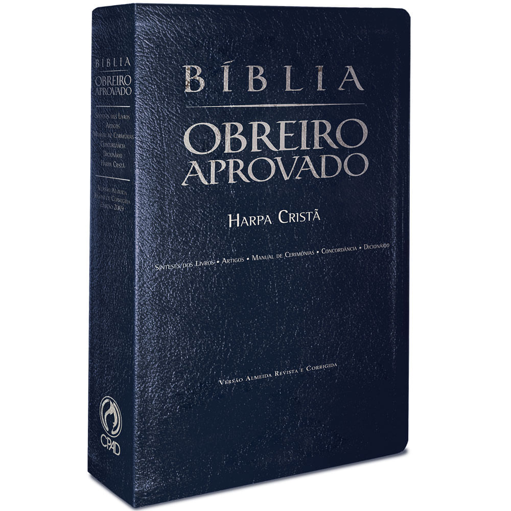 Bíblia Obreiro Aprovado Média Luxo Azul - CPAD - CPAD