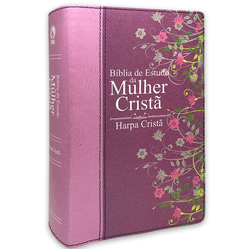 Bíblia de Estudo da Mulher Cristã Média C/ Harpa Capa PINK CPAD Bíblia de Estudo da Mulher Cristã Média C/ Harpa Capa PINK CPAD